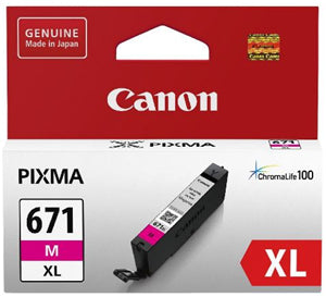 





Canon CLI671XLM Magenta High Yield Ink Cartridge

Features:
<div>Compatible With: MG5760, MG5765, MG5766, MG6860, MG6865, MG6866, MG7760, MG7765, MG7766, TS5060, TS6060, TS8060, TS9060 Cartridge size - 10.8ml</div>