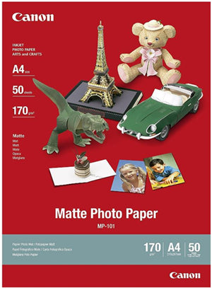 





Canon MP-101 A4 Matte 170gsm Photo Paper - 50 Sheets

Features:
<div>A4, 50 Sheets, 170GSM - A paper ideal for printing vivid photos and crisp text with a matte finish. With a suppressed glossiness this paper is also suitable for creative uses such as party invitations, greetings cards and scrapbooking.</div>