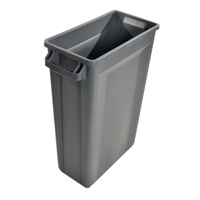SLIM JIM Recycling Containers - Grey-87L-Each