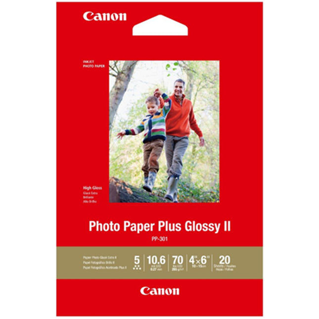 





Canon PP-301 4x6 Glossy II 275gsm Photo Paper - 20 Sheets

Features:
<div>4x6, 275GSM, 20 Sheets Glossy Photo Paper

This paper provides rich, deep blacks and vivid colours. It has a thickness and crisp, luxurious feel of high-quality photo paper fresh from the photo lab and provides great value for a paper of this quality.</div>