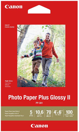 





Canon PP-301 4x6 Glossy II 275gsm Photo Paper - 100 Sheets

Features:
<div>4x6, 260GSM, 100 Sheets Glossy Photo Paper

This paper provides rich, deep blacks and vivid colours. It has a thickness and crisp, luxurious feel of high-quality photo paper fresh from the photo lab and provides great value for a paper of this quality.</div>