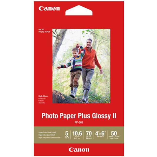 





Canon PP-301 4x6 Glossy II 275gsm Photo Paper - 50 Sheets

Features:
<div>4x6, 275GSM, 50 Sheets Glossy Photo Paper

This paper provides rich, deep blacks and vivid colours. It has a thickness and crisp, luxurious feel of high-quality photo paper fresh from the photo lab and provides great value for a paper of this quality.</div>