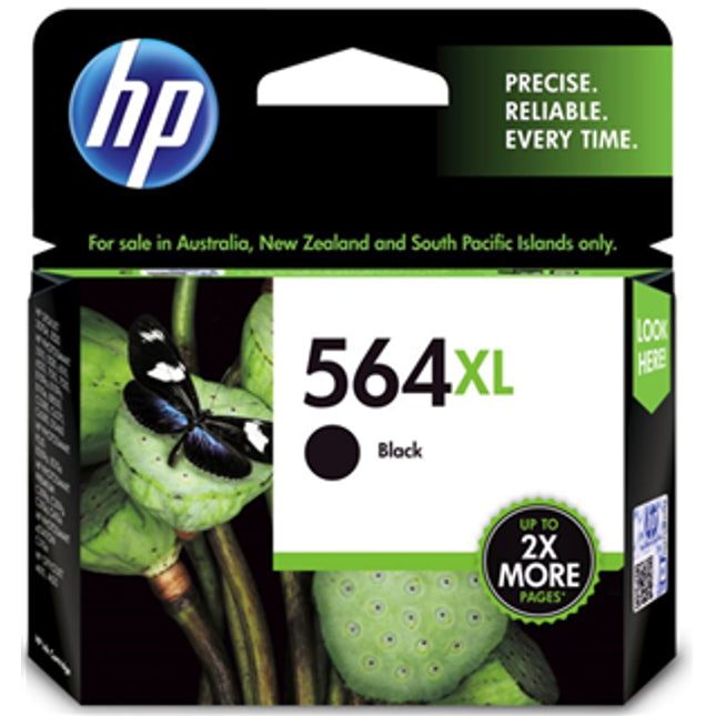 





HP 564XL High Yield Black Ink Catridge

Features:
<div>Compatible With: Photosmart B109a, C410a, B109n, B110a, 5510, 5520, 6510, 6520, 7510, 7520, C5380, C6375, C6380, D5460, B209a, B210a, C309g, C309a, C310a, C510a, Deskjet 3070A, 3520, Officejet 4610, 4620, Yield ~550 Pages</div>