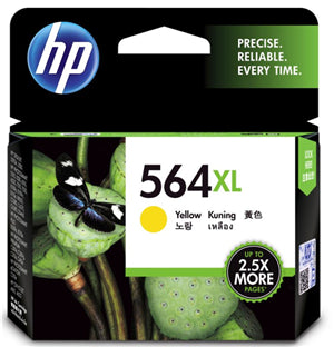 





HP 564XL High Yield Yellow Ink Cartridge  

Features:
<div>Compatible With: Photosmart B109a, C410a, B109n, B110a, 5510, 5520, 6510, 6520, 7510, 7520, C5380, C6375, C6380, D5460, B209a, B210a, C309g, C309a, C310a, C510a, Deskjet 3070A, 3520, Officejet 4610, 4620, Yield ~750 Pages</div>