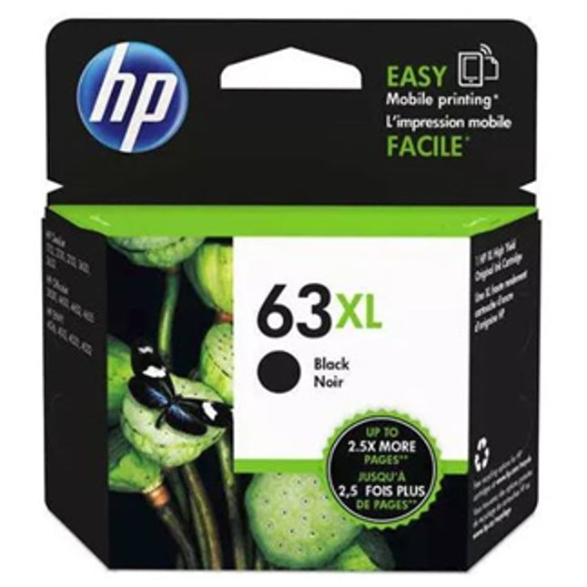 





HP 63XL Black High Yield Ink Cartridge

Features:
<div>Compatible with: Deskjet 1112, 2130, 2131, 2132, 3630, 3632, ENVY 4520, 4522, OfficeJet 3830, 4650, 5220,  Yield ~480 Pages</div>