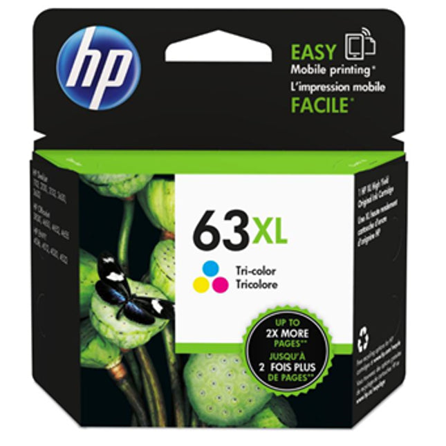 





HP 63XL Tri-Colour High Yield Ink Cartridge

Features:
<div>Compatible with: Deskjet 1112, 2130, 2131, 2132, 3630, 3632, ENVY 4520, 4522, OfficeJet 3830, 4650, 5220, Yield ~330 Pages</div>