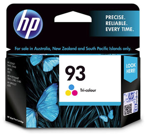 





HP 93 Tri-Colour Ink Cartridge

Features:
<div>Compatible With: DeskJet 5440, PSC 1510, PhotoSmart 7830, C3180, OfficeJet 6310, Yield ~220 Pages</div>