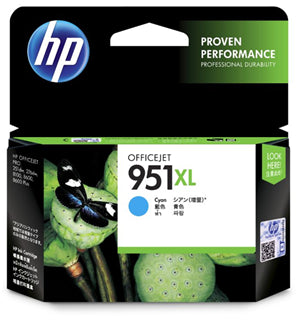 





HP 951XL Cyan High Yield Ink Cartridge

Features:
<div>Compatible With: OfficeJet Pro 251dw, 276dw, 8100, 8600, 8600 Plus, 8600 Premium, 8610, 8615, 8616, 8620, 8625, 8630, Yield ~1500 Pages</div>