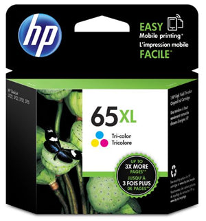 





HP 65XL Tri-Colour High Yield Ink Cartridge

Features:
<div>Compatible with: DeskJet 2620, 3755, 3720, Envy 5020

Yield ~300 Pages (at 5% Coverage)</div>