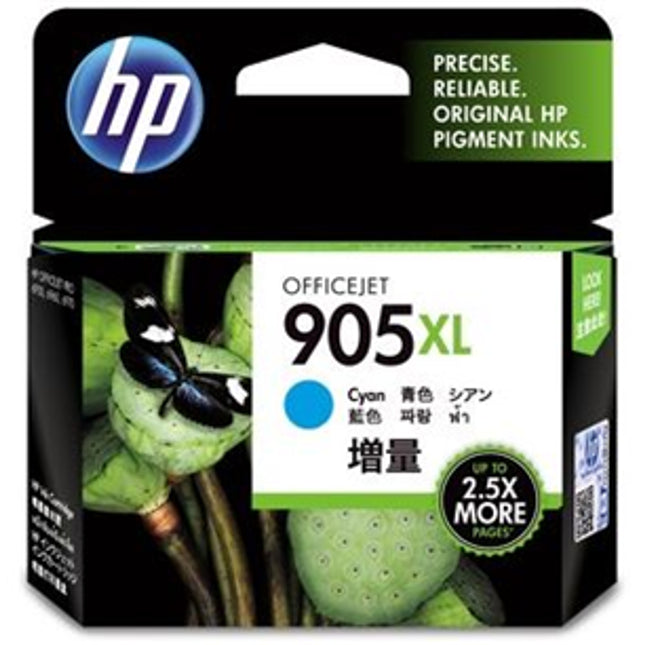 





HP 905XL Cyan High Yield Ink Cartridge

Features:
<div>Compatible With: Officejet 6962, 6950, 6960.  Page Yield ~825 pages</div>