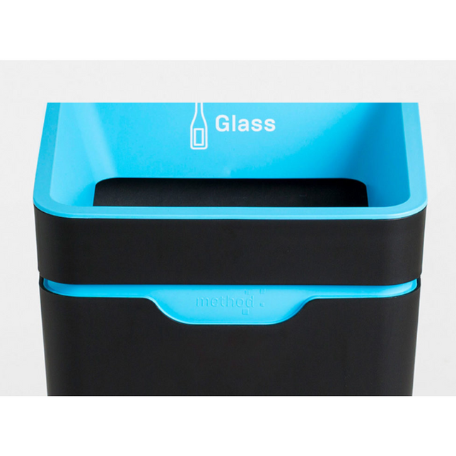 Blue Glass Open Lid Bin 60L (Each)