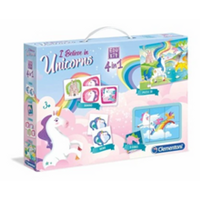 30 pc 4 in 1 unicorn edukit jigsaw puzzle and games
