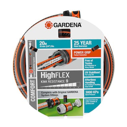 gardena garden hose comfort high flex 19 mm set 20 m
