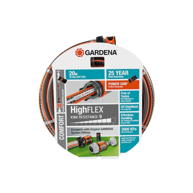 gardena garden hose comfort high flex 19 mm set 20 m