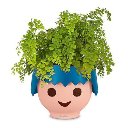 lechuza ojo table planter ocean blue