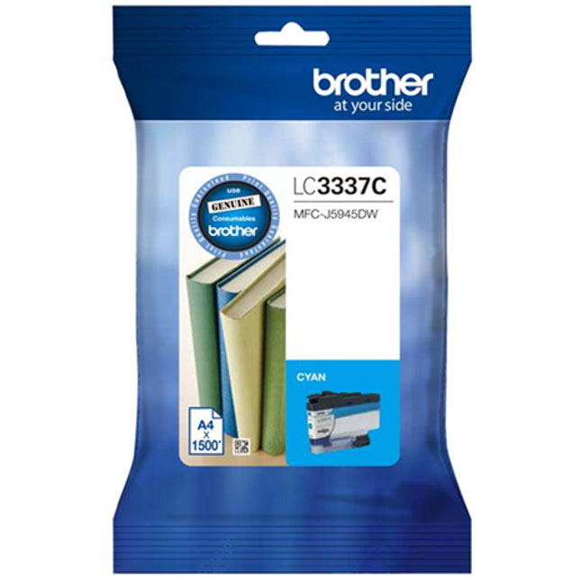 





Brother LC3337C Cyan Ink Cartridge

Features:
<div>Compatible With: MFCJ5945DW and MFCJ6945DW., Yield ~1,500 Pages (at 5% coverage)</div>