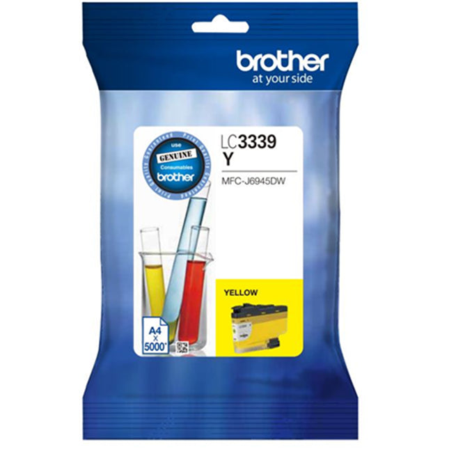 





Brother LC3339XLY Yellow Ink Cartridge

Features:
<div>Compatible With: MFCJ5945DW and MFCJ6945DW., Yield ~5,000 Pages (@ 5% coverage)</div>