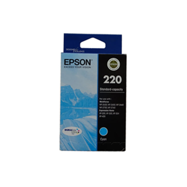 





Epson 220 Cyan Ink Cartridge

Features:
<div>Compatible With: WorkForce WF-2650, Expression Home XP-420, Expression Home XP-320, Expression Home XP-324, Expression Home XP-220, WorkForce WF-2660, WorkForce WF-2630, WorkForce WF-2750, WorkForce WF-2760</div>