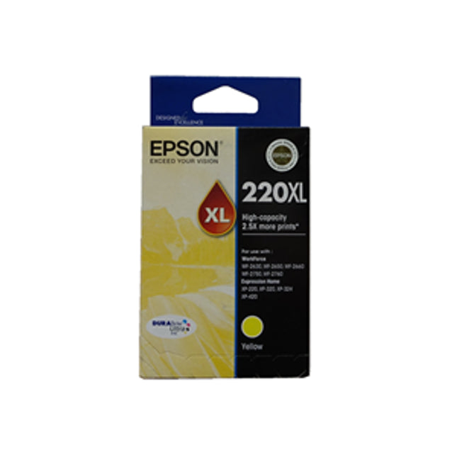 





Epson 220XL Yellow High Yield Ink Cartridge

Features:
<div>Compatible With: WorkForce WF-2650, Expression Home XP-420, Expression Home XP-320, Expression Home XP-324, Expression Home XP-220, WorkForce WF-2660, WorkForce WF-2630, WorkForce WF-2750, WorkForce WF-2760</div>