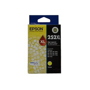





Epson 252XL Yellow High Yield Ink Cartridge

Features:
<div>Compatible With: WorkForce WF-7620, WorkForce WF-7610, WorkForce WF-3640, WorkForce WF-3620, WorkForce WF-7710, WorkForce WF-7720</div>