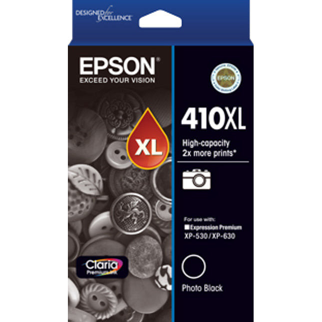 





Epson 410XL Photo Black High Yield Ink Cartridge

Features:
<div>Compatible With: Expression Premium XP-630, Expression Premium XP-530, Expression Premium XP-640, Expression Premium XP-540, Expression Premium XP-900</div>