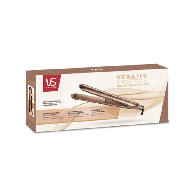 Vidal Sassoon Keratin Protect Hair Straightener Copper