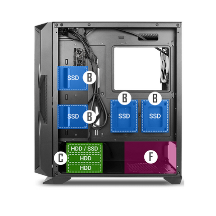 Antec NX 800 Mid Tower Gaming Case Black