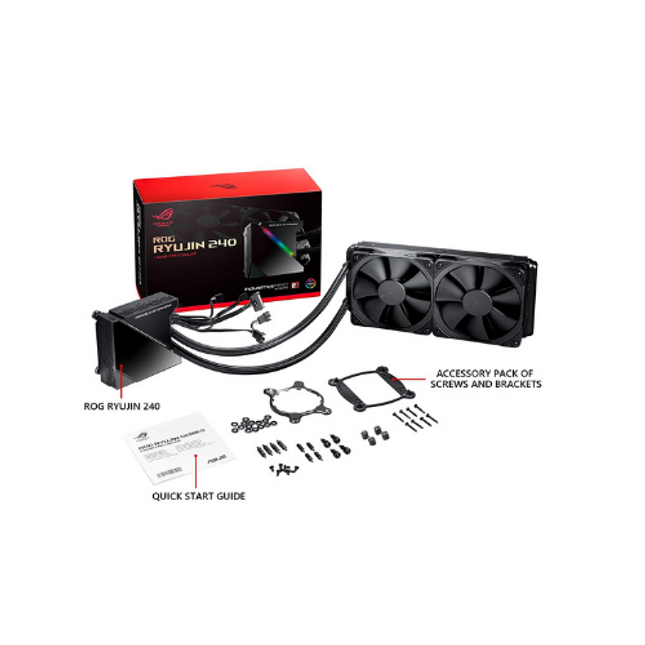 ASUS ROG Ryujin 240 AiO OLED PWM Liquid CPU Cooler