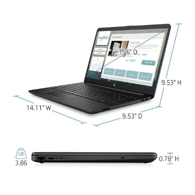 HP FHD N4020 15.6" Business Laptop 4GB 128GB Black
