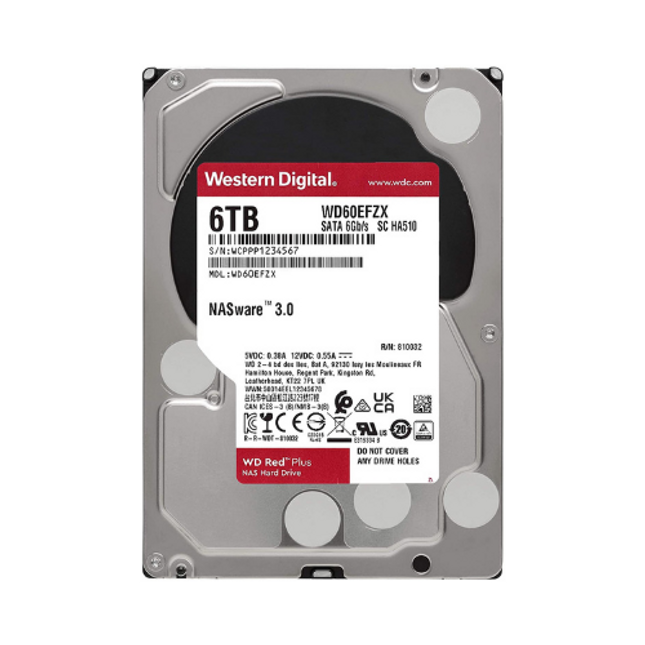 WD WD60EFZX Red Plus 6TB 3.5" HDD