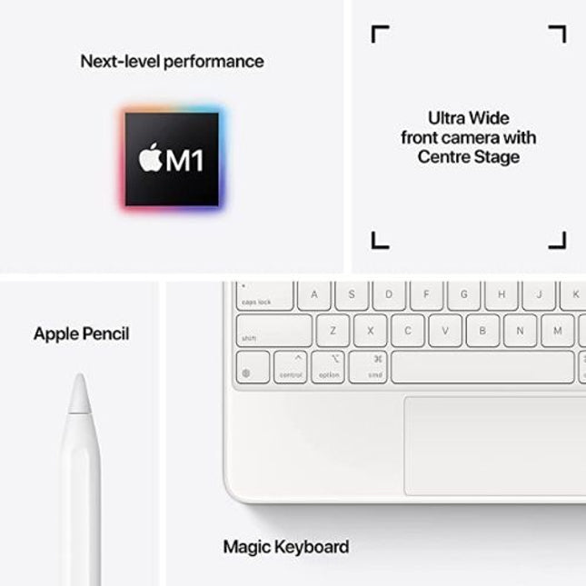 Apple iPad Pro 11" 256 GB with Pencil and Keypad Bundle