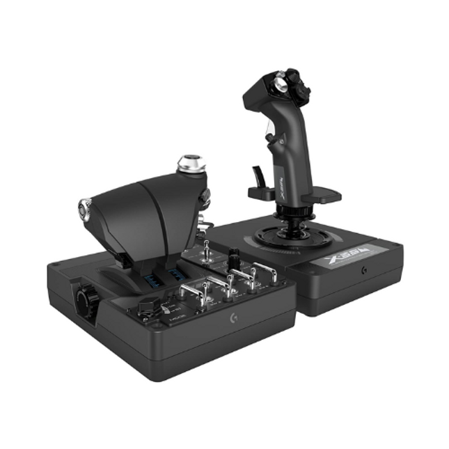 Logitech G X56 Pro Flight Throttle And Stick Simulation Gaming Control System Black