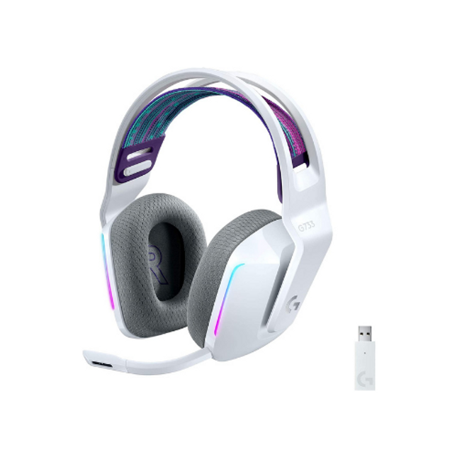 Logitech LIGHTSPEED G733 Gaming Headset White Wireless