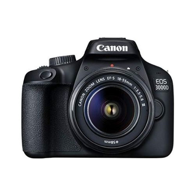 Canon EOS 3000D DSLR Camera 18 to 55 mm 18MP Black
