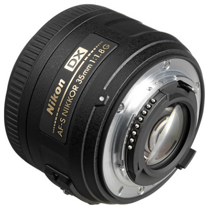 Nikon AF-S DX NIKKOR Camera Lens 35mm F1.8G Black