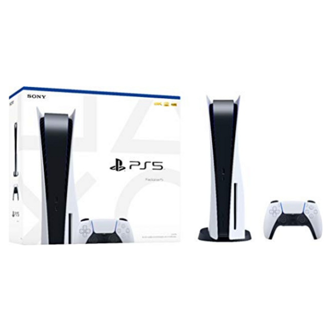 Playstation PS5 Console Disk Edition White and 2 Dualsense Controllers Bundle