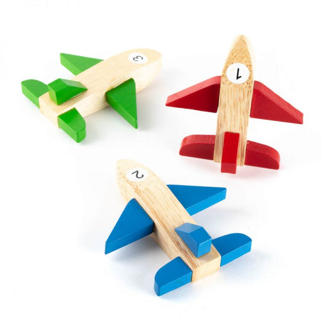 wooden plane asst colours