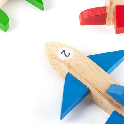 wooden plane asst colours