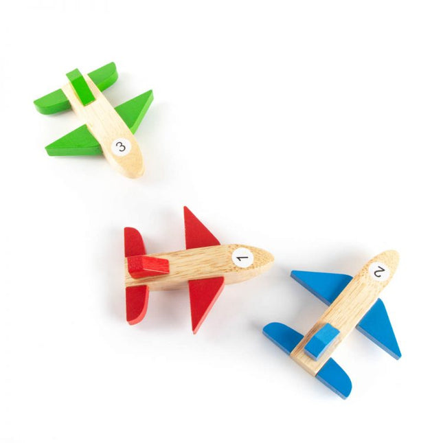 wooden plane asst colours