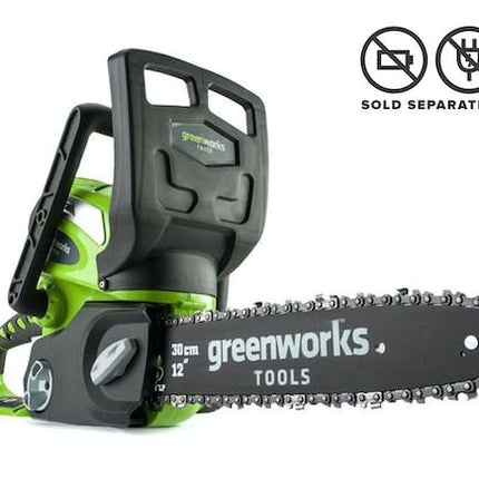 green works chainsaw g max 40 v li ion with 12 bar