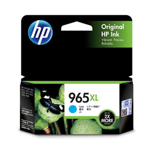 





HP 965XL Cyan Ink Cartridge

Features:
<div>Yield ~1600 pages.

Compatible with OfficeJet Pro 9010, All in One 9016, 9018, 9019, 9012, 9020, 9026, 9028</div>