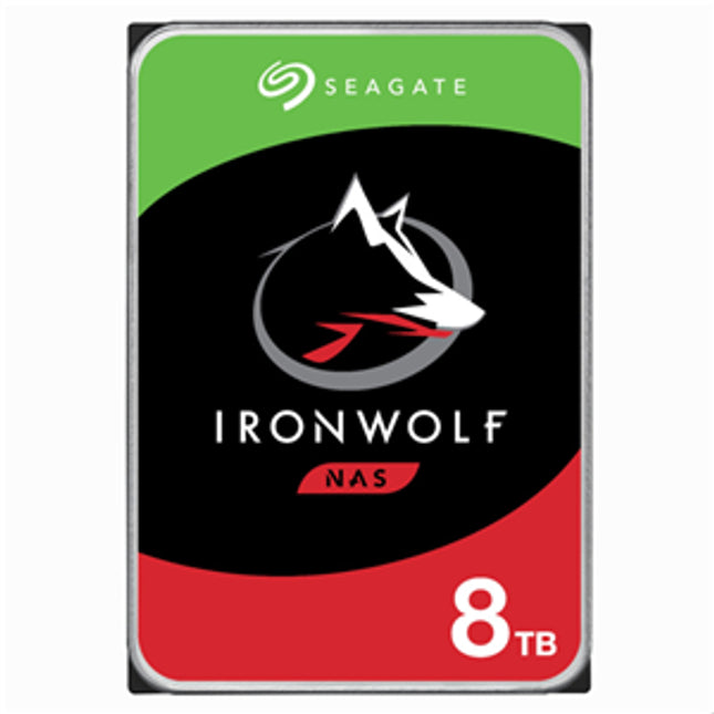 Seagate IronWolf 8TB SATA 3.5" 256MB 7200RPM NAS HDD 3yr Wty