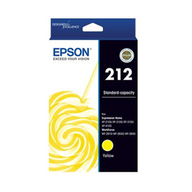 





Epson 212 Yellow Ink Cartridge

Features:
<div>Compatible With: WorkForce WF-2830 and WF-2850

Yield ~130 pages</div>