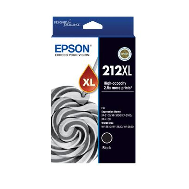 





Epson 212XL Black High Yield Ink Cartridge

Features:
<div>Compatible With: WorkForce WF-2830 and WF-2850

Yield ~500 pages</div>
