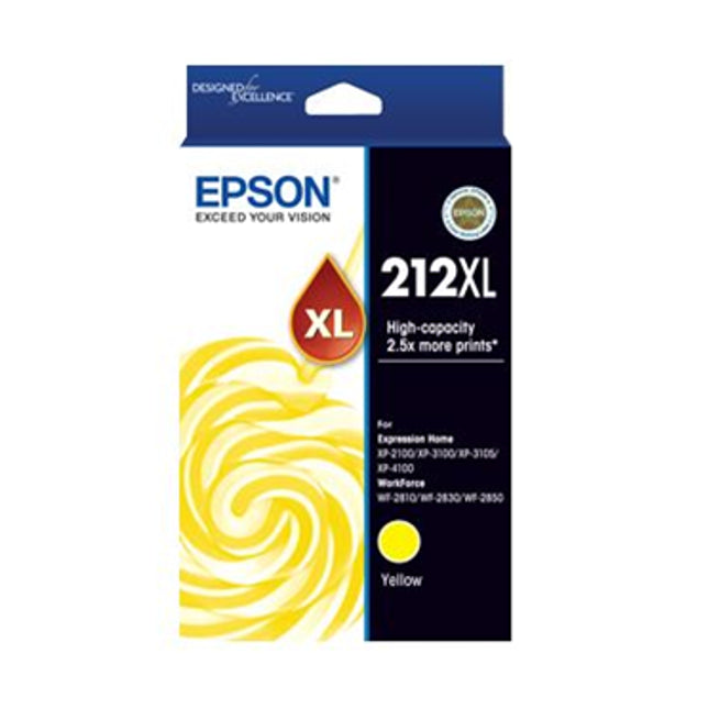 





Epson 212XL Yellow High Yield Ink Cartridge

Features:
<div>Compatible With: WorkForce WF-2830 and WF-2850

Yield ~350 pages</div>