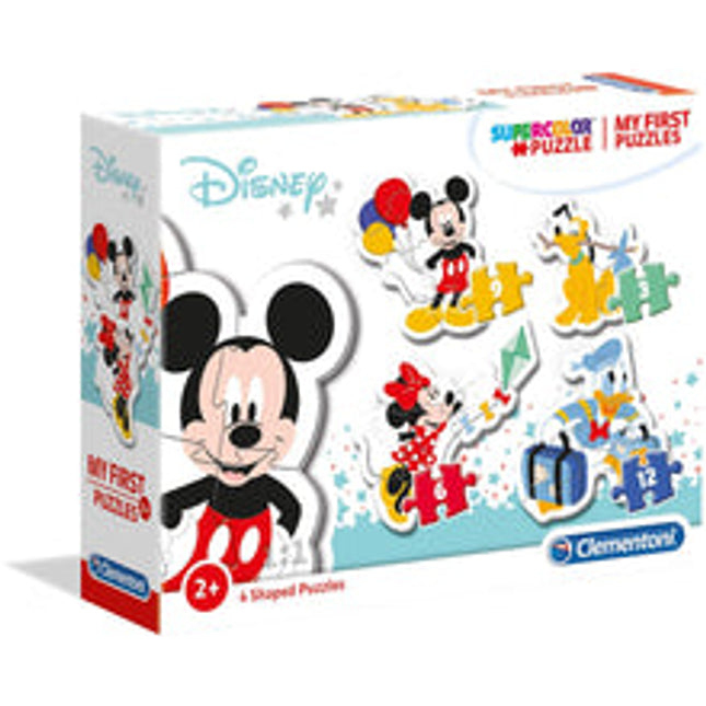 super colour my first puzzle disney mickey mouse 3 6 9 12 pcs