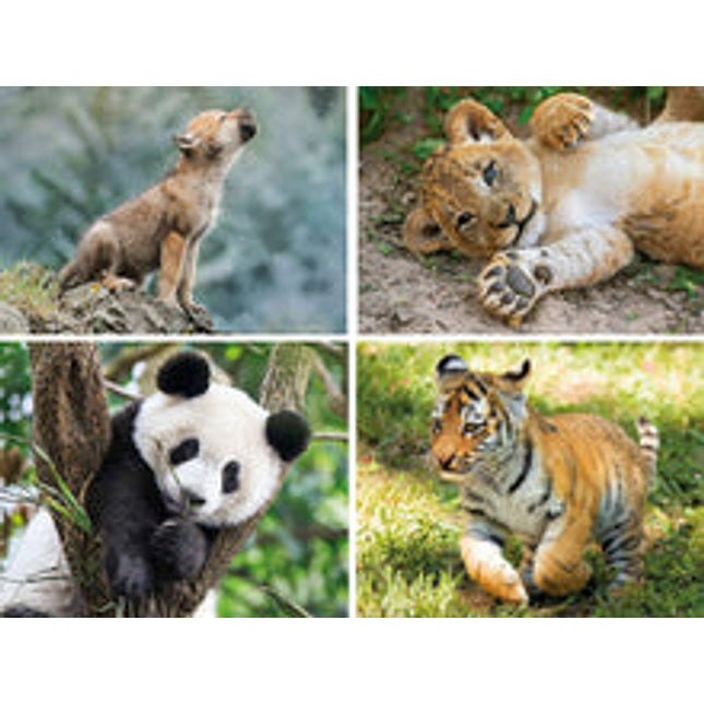 super colour progressive 20 60 100 180 wildlife puzzle set 4 puzzles