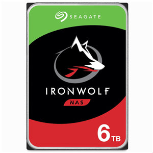 Seagate IronWolf 6TB SATA 3.5" 5400RPM 256MB NAS HDD 3yr Wty