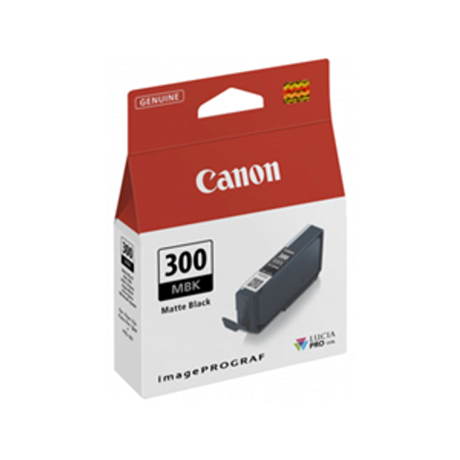 





Canon PFI-300MBK Ink Tank Matte Black

Features:
<div>Compatible with: Pro-300 Cartridge PFI300



This standard yield ink cartridge lasts for up to 270 A3+ pages or 1,750 4x6 pages at 5% coverage.</div>