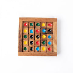 colour sudoku wooden game